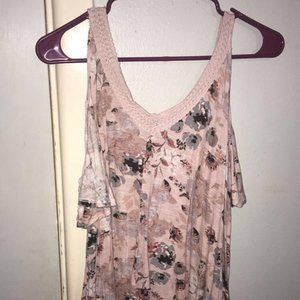Cold Shoulder Floral Top